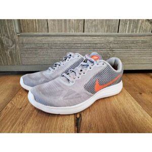 Nike Revolution 3 Coral Gray Color Size 6.5 Womens Training Shoes